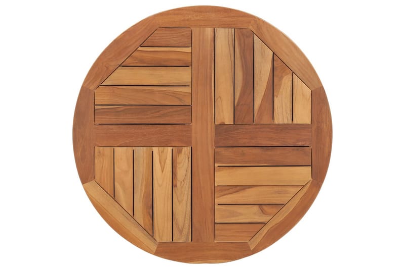Bordsskiva i massiv teak rund 2,5 cm 70 cm - Brun - Möbler - Tillbehör & accessoarer - Bordstillbehör - Bordsskiva