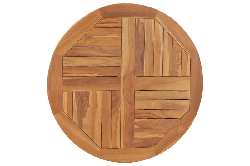 Bordsskiva i massiv teak rund 2,5 cm 80 cm - Brun - Möbler - Tillbehör & accessoarer - Bordstillbehör - Bordsskiva