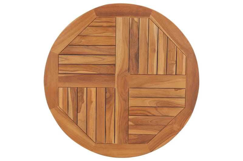 Bordsskiva i massiv teak rund 2,5 cm 80 cm - Brun - Möbler - Tillbehör & accessoarer - Bordstillbehör - Bordsskiva