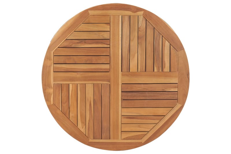 Bordsskiva i massiv teak rund 2,5 cm 90 cm - Brun - Möbler - Tillbehör & accessoarer - Bordstillbehör - Bordsskiva