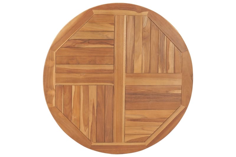 Bordsskiva i massiv teak rund 2,5 cm 90 cm - Brun - Möbler - Tillbehör & accessoarer - Bordstillbehör - Bordsskiva