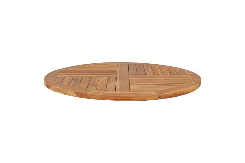Bordsskiva i massiv teak rund 2,5 cm 90 cm - Brun - Möbler - Tillbehör & accessoarer - Bordstillbehör - Bordsskiva