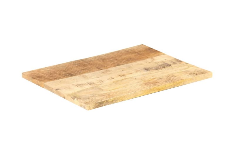 Bordsskiva i massivt mangoträ 25-27 mm 90x60 cm - Brun - Möbler - Tillbehör & accessoarer - Bordstillbehör - Bordsskiva