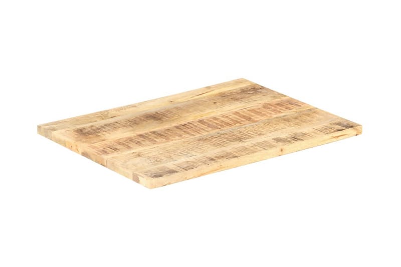 Bordsskiva i massivt mangoträ 25-27 mm 90x60 cm - Brun - Möbler - Tillbehör & accessoarer - Bordstillbehör - Bordsskiva