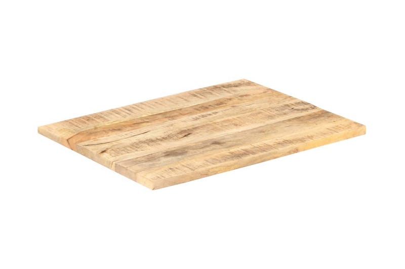 Bordsskiva i massivt mangoträ 25-27 mm 90x60 cm - Brun - Möbler - Tillbehör & accessoarer - Bordstillbehör - Bordsskiva