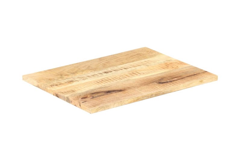Bordsskiva i massivt mangoträ 25-27 mm 90x60 cm - Brun - Möbler - Tillbehör & accessoarer - Bordstillbehör - Bordsskiva