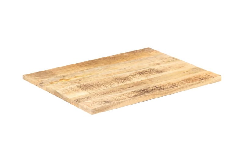 Bordsskiva i massivt mangoträ 25-27 mm 90x60 cm - Brun - Möbler - Tillbehör & accessoarer - Bordstillbehör - Bordsskiva