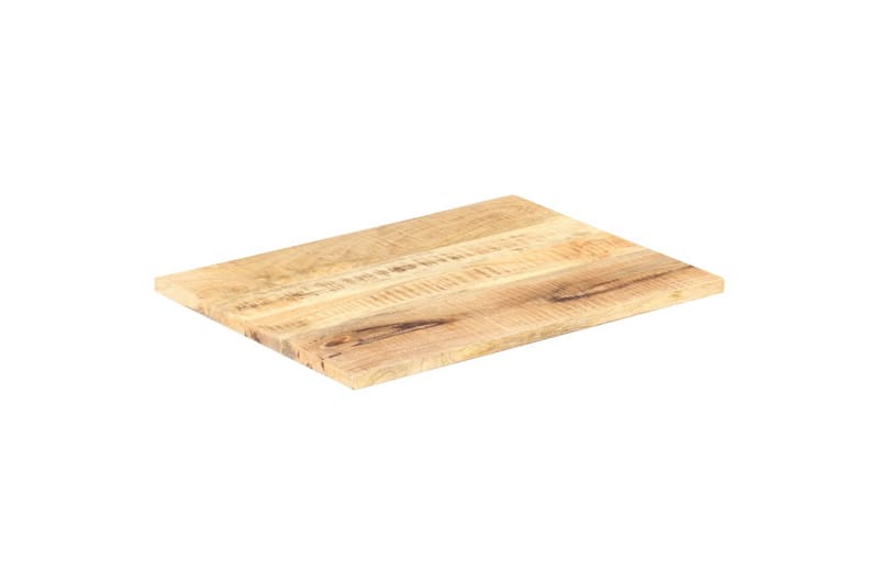 Bordsskiva i massivt mangoträ 25-27 mm 90x70 cm - Brun - Möbler - Tillbehör & accessoarer - Bordstillbehör - Bordsskiva