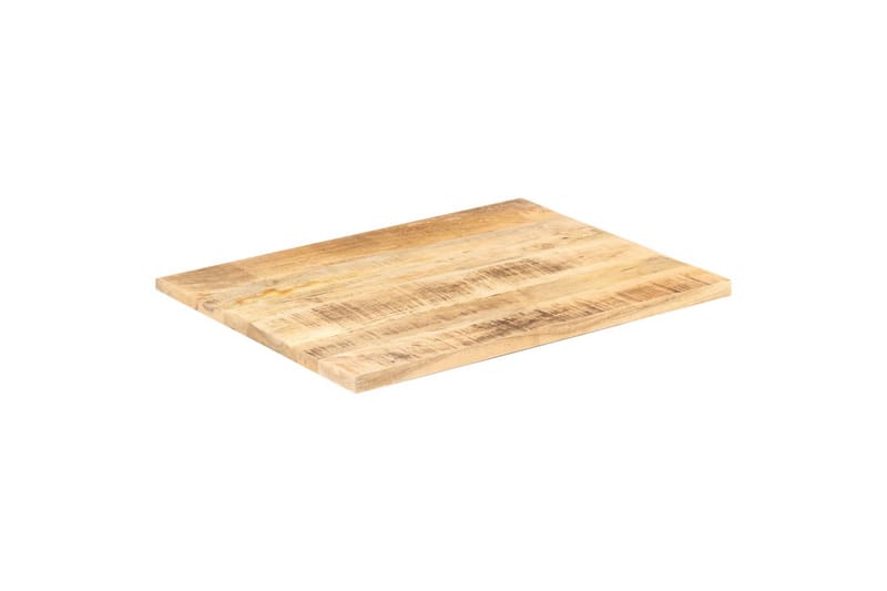 Bordsskiva i massivt mangoträ 25-27 mm 90x70 cm - Brun - Möbler - Tillbehör & accessoarer - Bordstillbehör - Bordsskiva