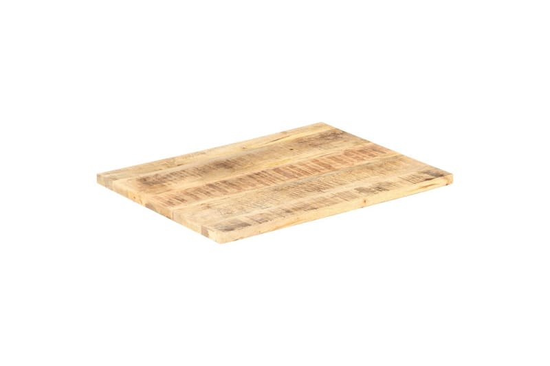 Bordsskiva i massivt mangoträ 25-27 mm 90x70 cm - Brun - Möbler - Tillbehör & accessoarer - Bordstillbehör - Bordsskiva