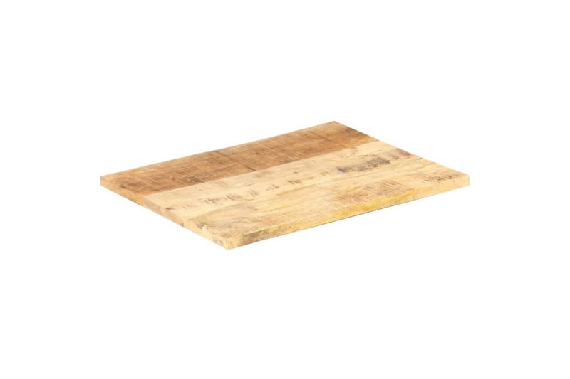 Bordsskiva i massivt mangoträ 25-27 mm 90x70 cm - Brun - Möbler - Tillbehör & accessoarer - Bordstillbehör - Bordsskiva