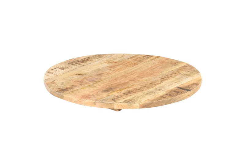 Bordsskiva i massivt mangoträ rund 25-27 mm 50 cm - Brun - Möbler - Tillbehör & accessoarer - Bordstillbehör - Bordsskiva