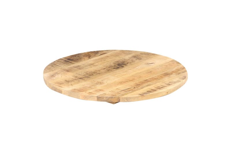 Bordsskiva i massivt mangoträ rund 25-27 mm 50 cm - Brun - Möbler - Tillbehör & accessoarer - Bordstillbehör - Bordsskiva