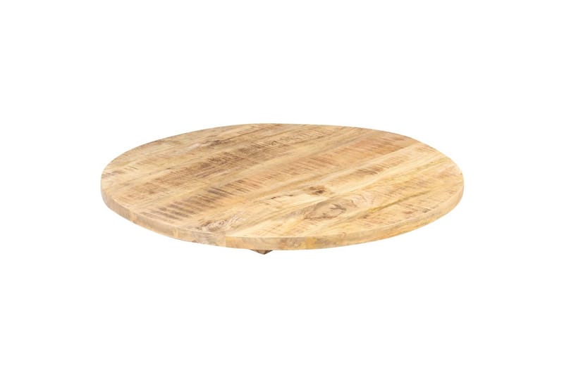 Bordsskiva i massivt mangoträ rund 25-27 mm 50 cm - Brun - Möbler - Tillbehör & accessoarer - Bordstillbehör - Bordsskiva