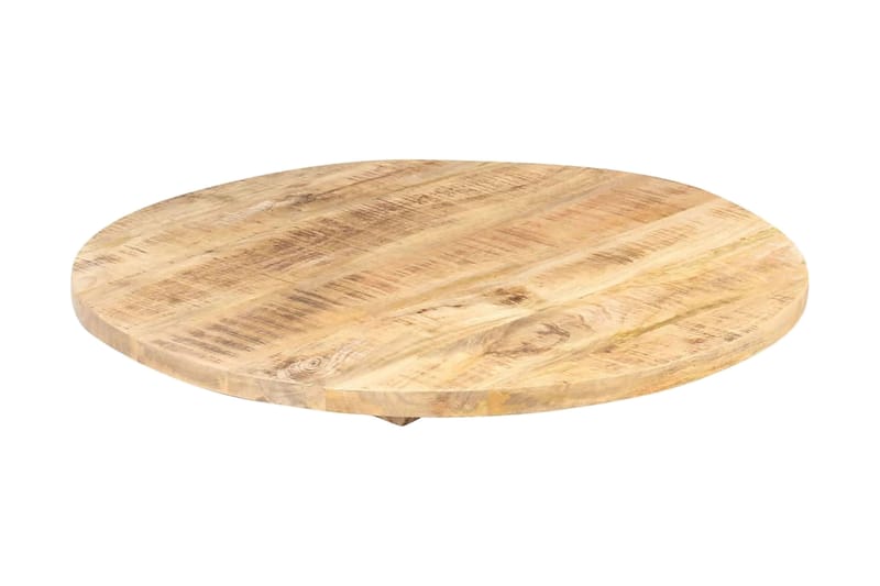 Bordsskiva i massivt mangoträ rund 25-27 mm 70 cm - Brun - Möbler - Tillbehör & accessoarer - Bordstillbehör - Bordsskiva