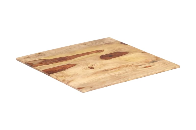 Bordsskiva i massivt sheshamträ 15-16 mm 60x60 cm - Brun - Möbler - Tillbehör & accessoarer - Bordstillbehör - Bordsskiva