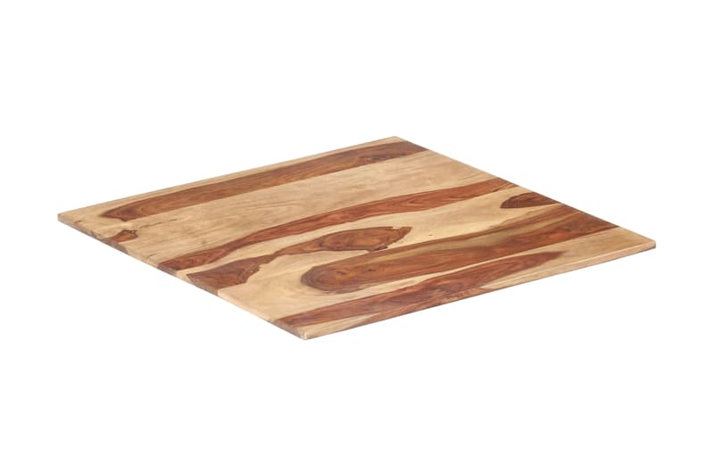Bordsskiva i massivt sheshamträ 15-16 mm 60x60 cm - Brun - Möbler - Tillbehör & accessoarer - Bordstillbehör - Bordsskiva