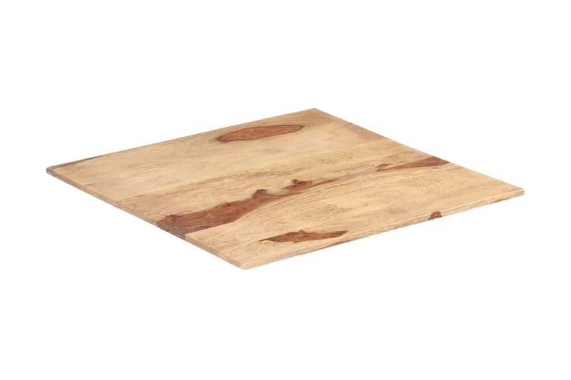 Bordsskiva i massivt sheshamträ 15-16 mm 60x60 cm - Brun - Möbler - Tillbehör & accessoarer - Bordstillbehör - Bordsskiva