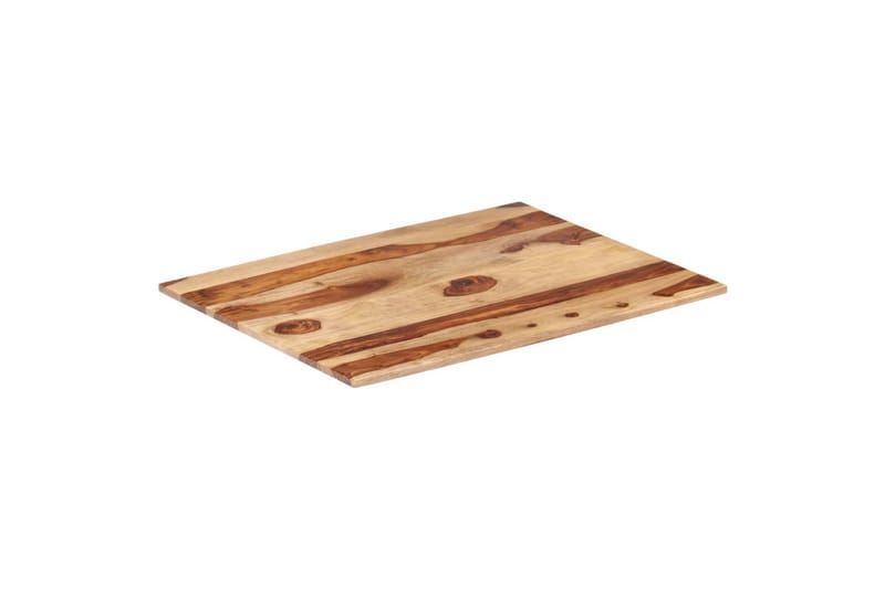 Bordsskiva i massivt sheshamträ 15-16 mm 60x70 cm - Brun - Möbler - Tillbehör & accessoarer - Bordstillbehör - Bordsskiva