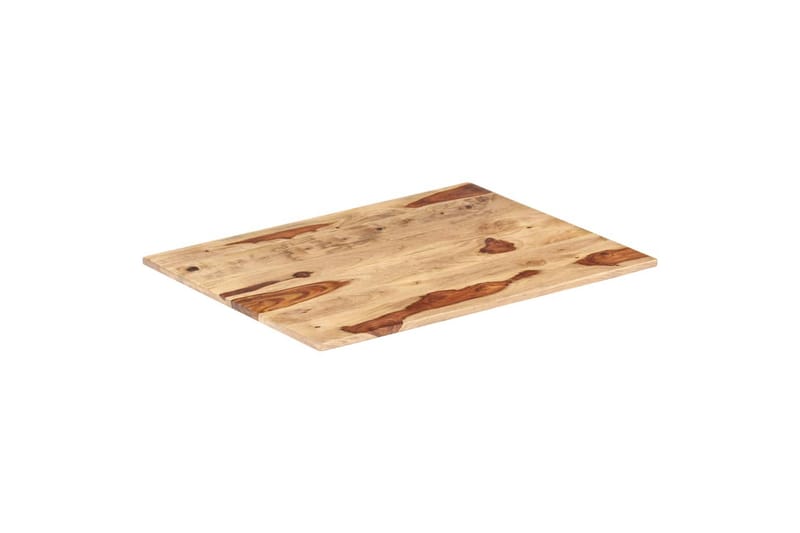 Bordsskiva i massivt sheshamträ 15-16 mm 60x70 cm - Brun - Möbler - Tillbehör & accessoarer - Bordstillbehör - Bordsskiva