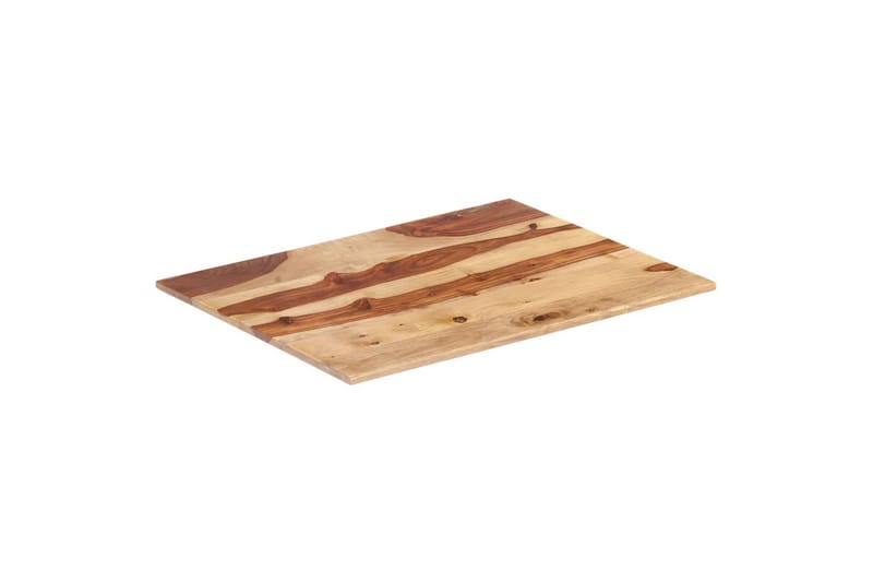 Bordsskiva i massivt sheshamträ 15-16 mm 60x70 cm - Brun - Möbler - Tillbehör & accessoarer - Bordstillbehör - Bordsskiva