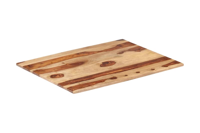 Bordsskiva i massivt sheshamträ 15-16 mm 70x80 cm - Brun - Möbler - Tillbehör & accessoarer - Bordstillbehör - Bordsskiva
