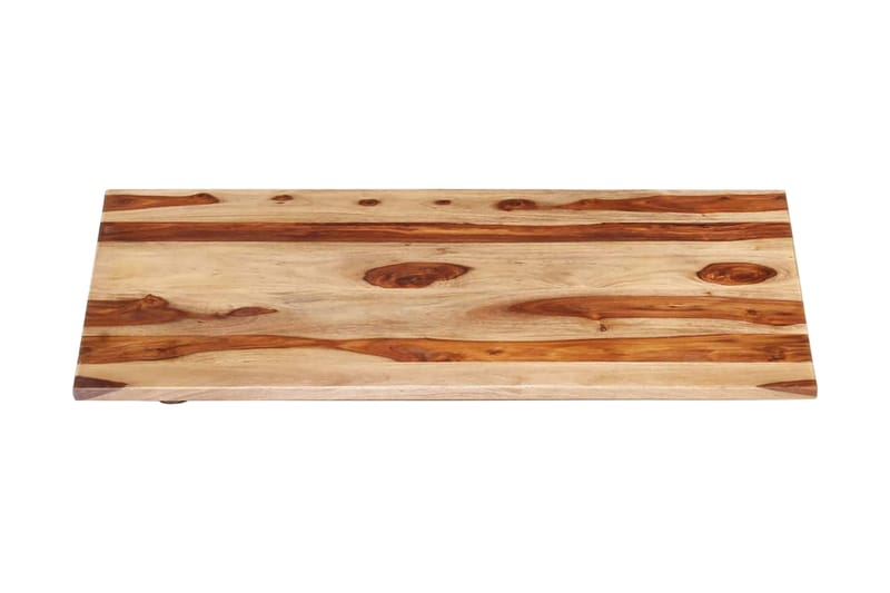 Bordsskiva i massivt sheshamträ 15-16 mm 70x80 cm - Brun - Möbler - Tillbehör & accessoarer - Bordstillbehör - Bordsskiva