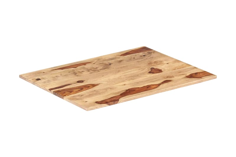 Bordsskiva i massivt sheshamträ 15-16 mm 70x80 cm - Brun - Möbler - Tillbehör & accessoarer - Bordstillbehör - Bordsskiva