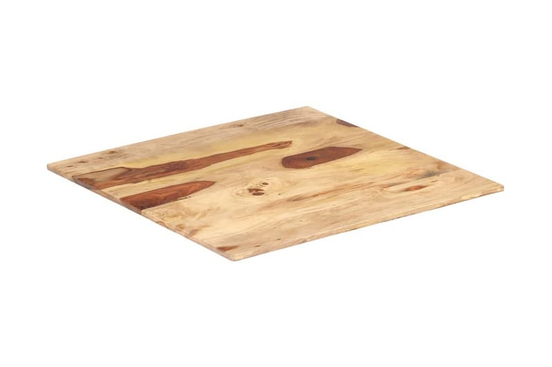 Bordsskiva i massivt sheshamträ 15-16 mm 80x80 cm - Brun - Möbler - Tillbehör & accessoarer - Bordstillbehör - Bordsskiva
