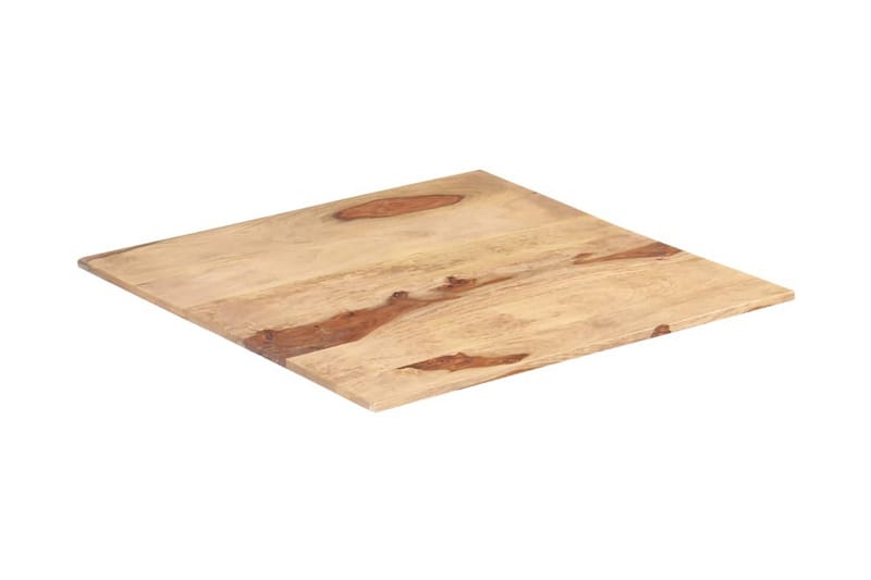 Bordsskiva i massivt sheshamträ 15-16 mm 80x80 cm - Brun - Möbler - Tillbehör & accessoarer - Bordstillbehör - Bordsskiva