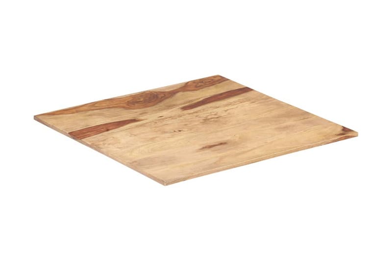Bordsskiva i massivt sheshamträ 15-16 mm 80x80 cm - Brun - Möbler - Tillbehör & accessoarer - Bordstillbehör - Bordsskiva
