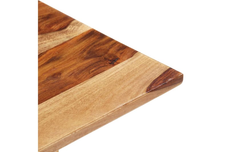 Bordsskiva i massivt sheshamträ 15-16 mm 80x80 cm - Brun - Möbler - Tillbehör & accessoarer - Bordstillbehör - Bordsskiva
