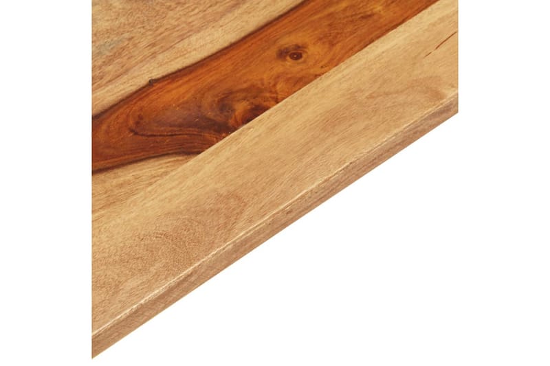 Bordsskiva i massivt sheshamträ 15-16 mm 80x80 cm - Brun - Möbler - Tillbehör & accessoarer - Bordstillbehör - Bordsskiva