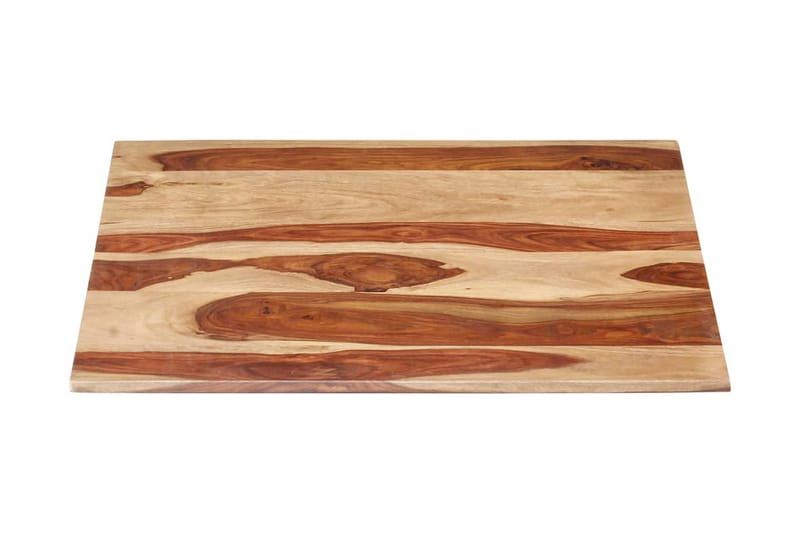 Bordsskiva i massivt sheshamträ 15-16 mm 80x80 cm - Brun - Möbler - Tillbehör & accessoarer - Bordstillbehör - Bordsskiva