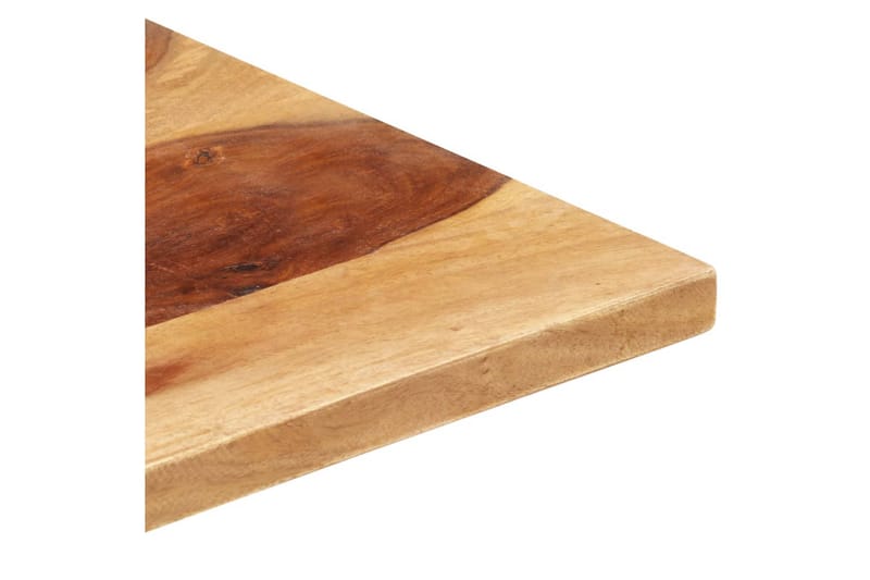 Bordsskiva i massivt sheshamträ 25-27 mm 70x80 cm - Brun - Möbler - Tillbehör & accessoarer - Bordstillbehör - Bordsskiva