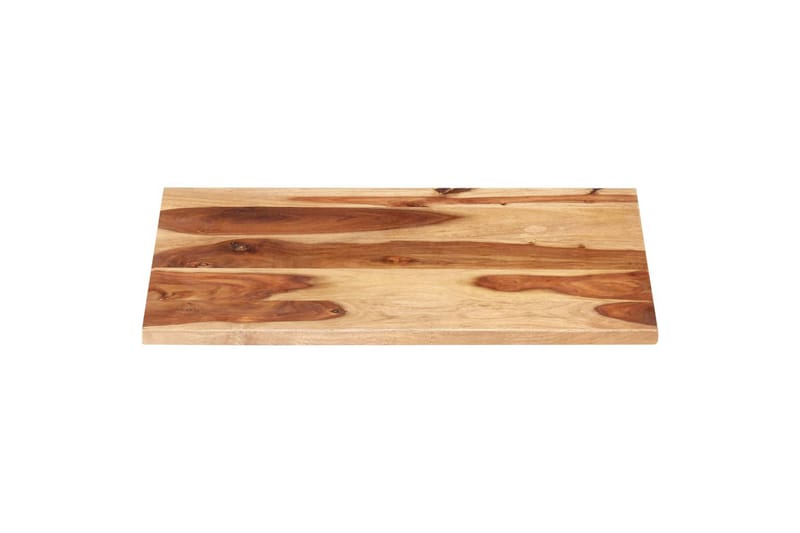 Bordsskiva i massivt sheshamträ 25-27 mm 70x80 cm - Brun - Möbler - Tillbeh�ör & accessoarer - Bordstillbehör - Bordsskiva