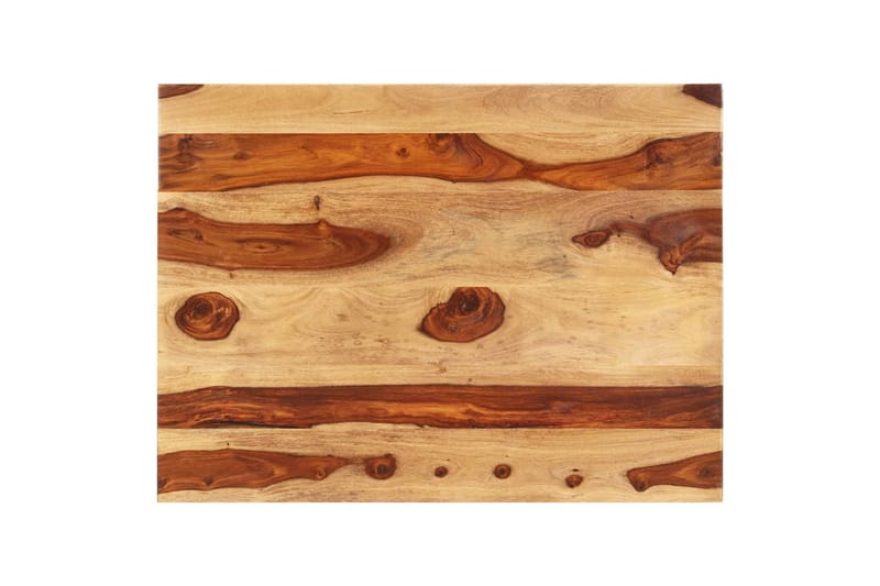 Bordsskiva i massivt sheshamträ 25-27 mm 70x90 cm - Brun - Möbler - Tillbehör & accessoarer - Bordstillbehör - Bordsskiva
