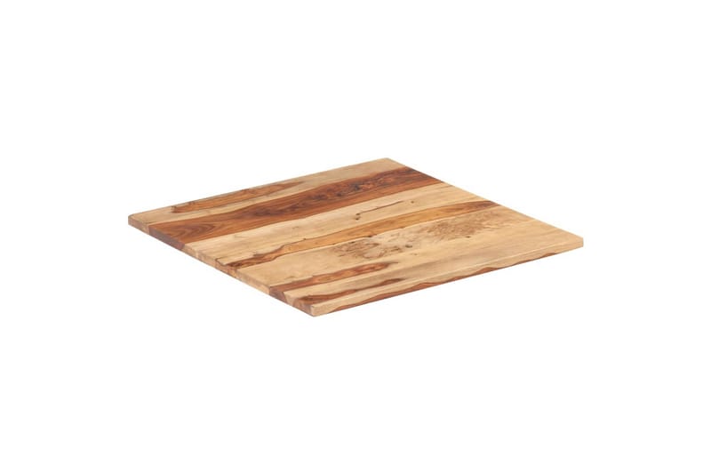 Bordsskiva i massivt sheshamträ 25-27 mm 80x80 cm - Brun - Möbler - Tillbehör & accessoarer - Bordstillbehör - Bordsskiva