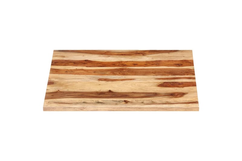 Bordsskiva i massivt sheshamträ 25-27 mm 80x80 cm - Brun - Möbler - Tillbehör & accessoarer - Bordstillbehör - Bordsskiva