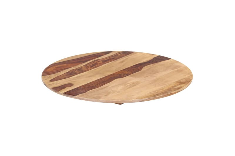 Bordsskiva i massivt sheshamträ rund 15-16 mm 40 cm - Brun - Möbler - Tillbehör & accessoarer - Bordstillbehör - Bordsskiva