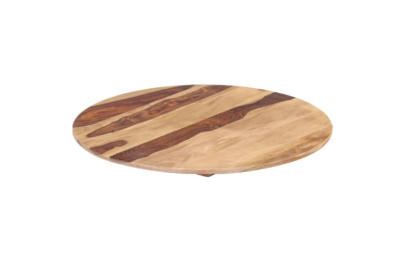 Bordsskiva i massivt sheshamträ rund 15-16 mm 40 cm - Brun - Möbler - Tillbehör & accessoarer - Bordstillbehör - Bordsskiva
