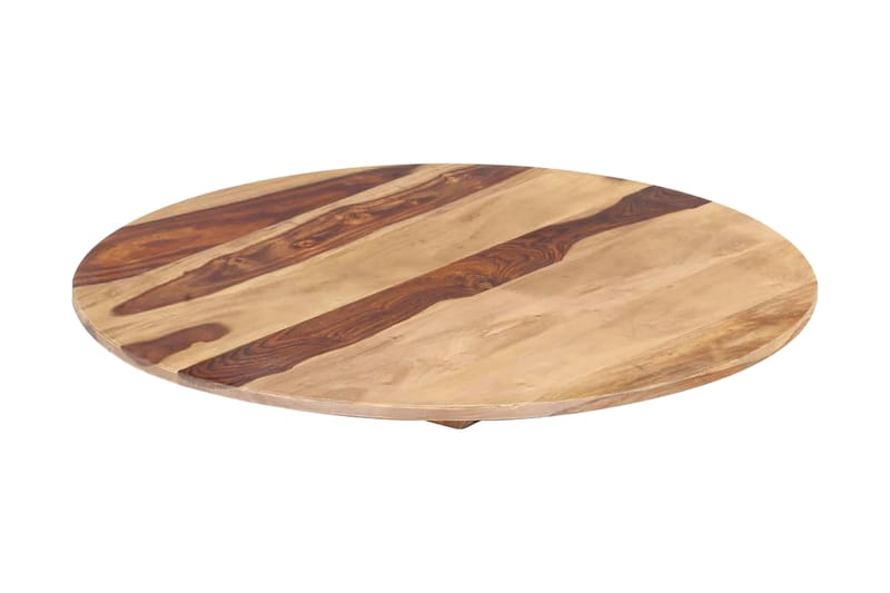 Bordsskiva i massivt sheshamträ rund 15-16 mm 60 cm - Brun - Möbler - Tillbehör & accessoarer - Bordstillbehör - Bordsskiva