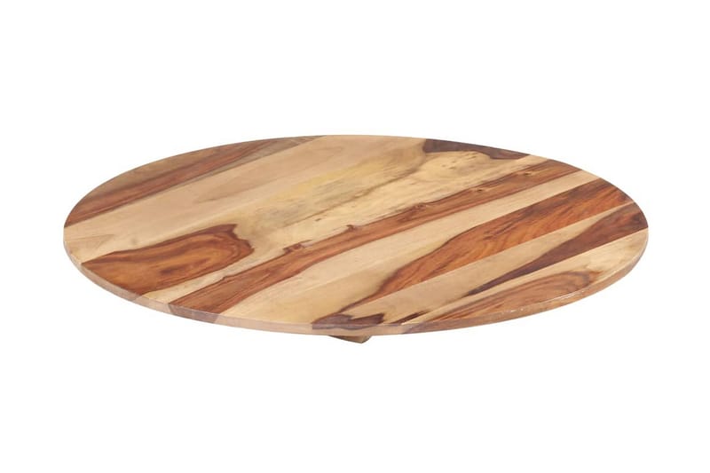 Bordsskiva i massivt sheshamträ rund 25-27 mm 80 cm - Brun - Möbler - Tillbehör & accessoarer - Bordstillbehör - Bordsskiva