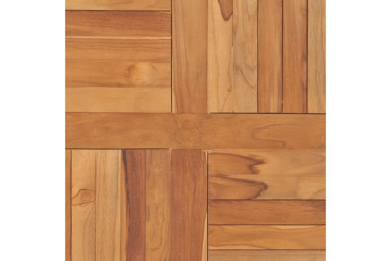 Bordsskiva massiv teak fyrkantig 80x80x2,5 cm - Brun - Möbler - Tillbehör & accessoarer - Bordstillbehör - Bordsskiva
