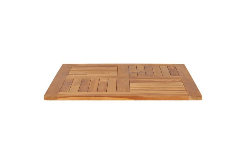 Bordsskiva massiv teak fyrkantig 80x80x2,5 cm - Brun - Möbler - Tillbehör & accessoarer - Bordstillbehör - Bordsskiva