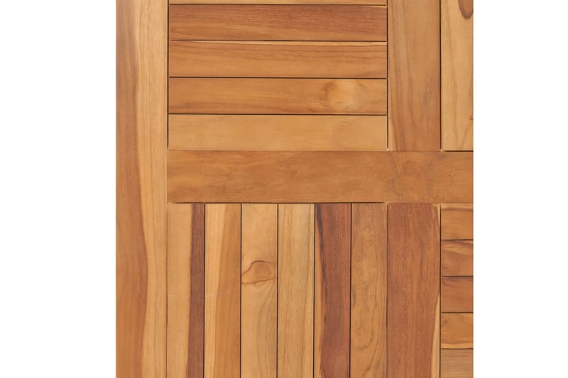 Bordsskiva massiv teak fyrkantig 80x80x2,5 cm - Brun - Möbler - Tillbehör & accessoarer - Bordstillbehör - Bordsskiva