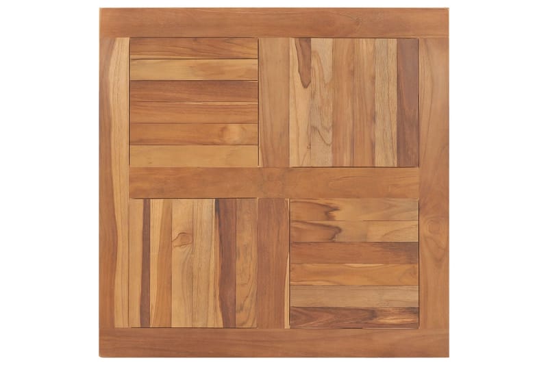 Bordsskiva massiv teak fyrkantig 80x80x2,5 cm - Brun - Möbler - Tillbehör & accessoarer - Bordstillbehör - Bordsskiva