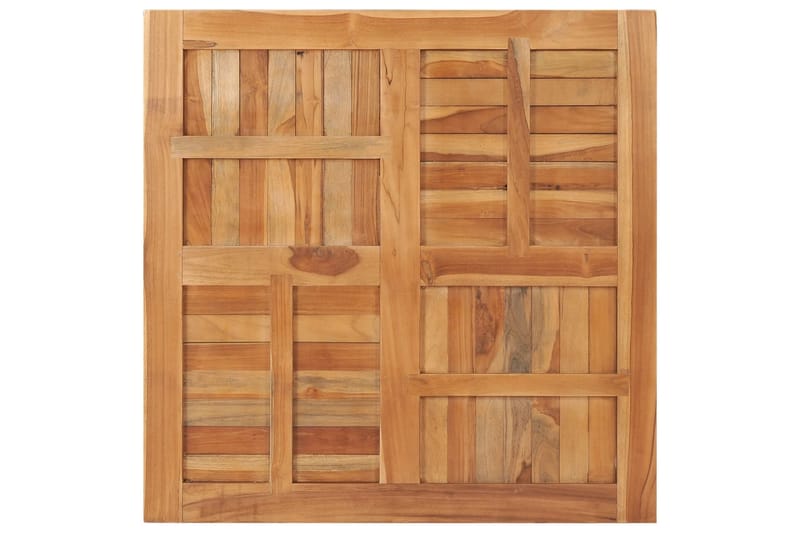 Bordsskiva massiv teak fyrkantig 90x90x2,5 cm - Brun - Möbler - Tillbehör & accessoarer - Bordstillbehör - Bordsskiva