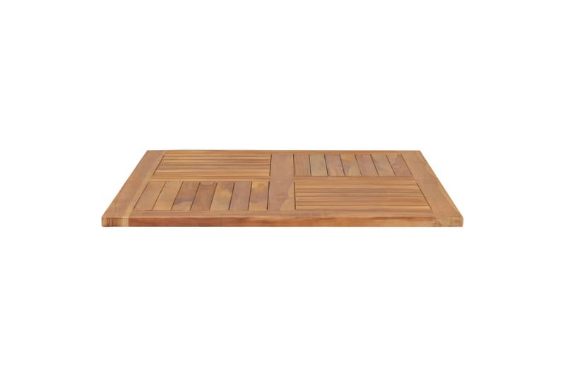 Bordsskiva massiv teak fyrkantig 90x90x2,5 cm - Brun - Möbler - Tillbehör & accessoarer - Bordstillbehör - Bordsskiva