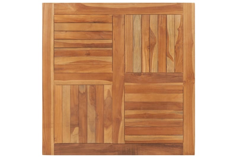 Bordsskiva massiv teak fyrkantig 90x90x2,5 cm - Brun - Möbler - Tillbehör & accessoarer - Bordstillbehör - Bordsskiva